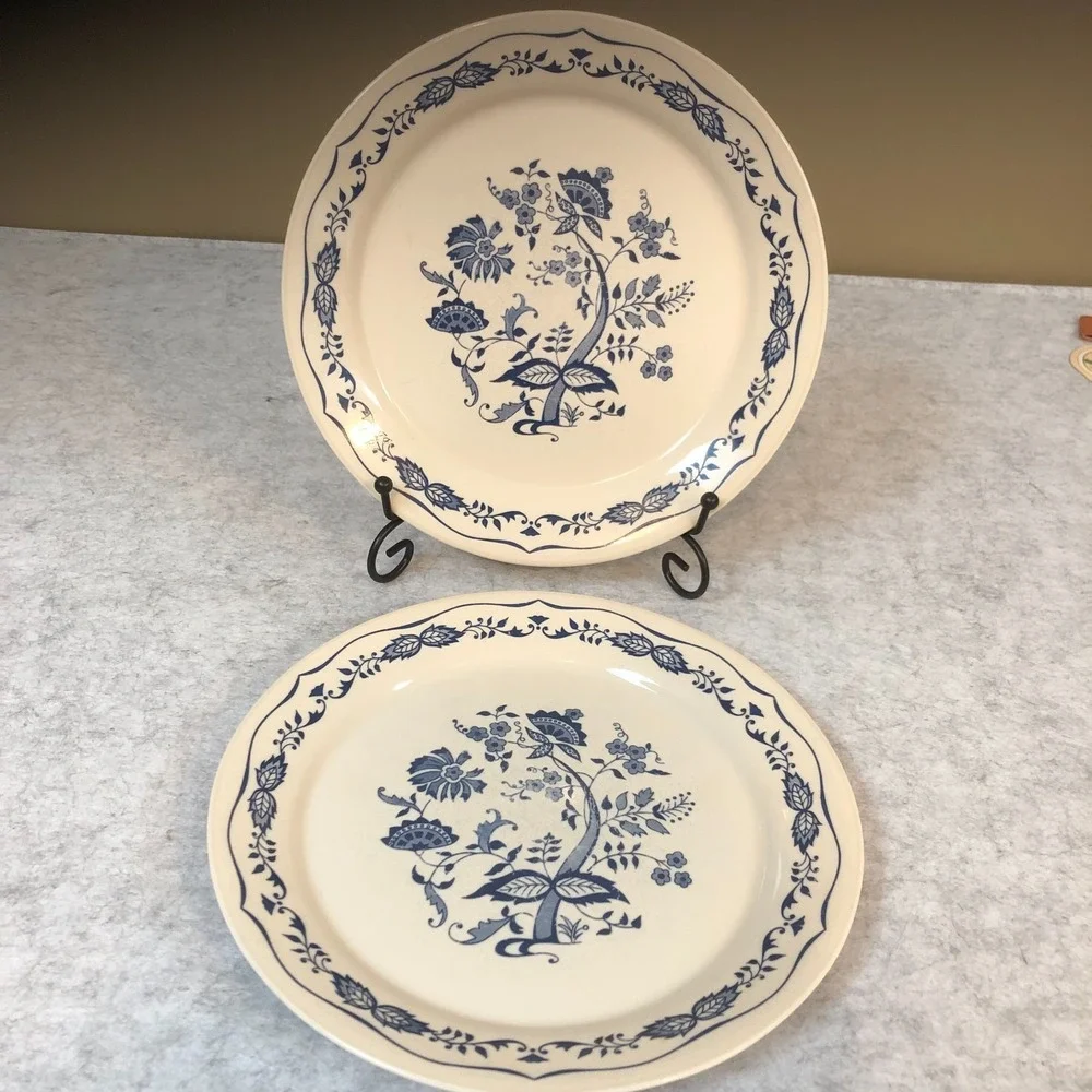 2 ~Vintage Corelle Blue Floral/Danube Onion ~ 9